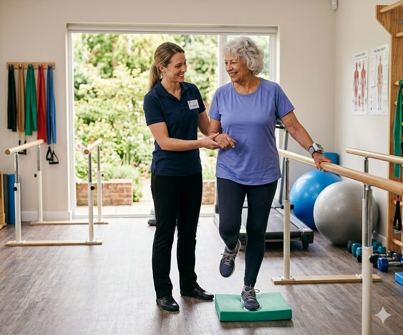 Physical therapy session at Agape - A Waters Community